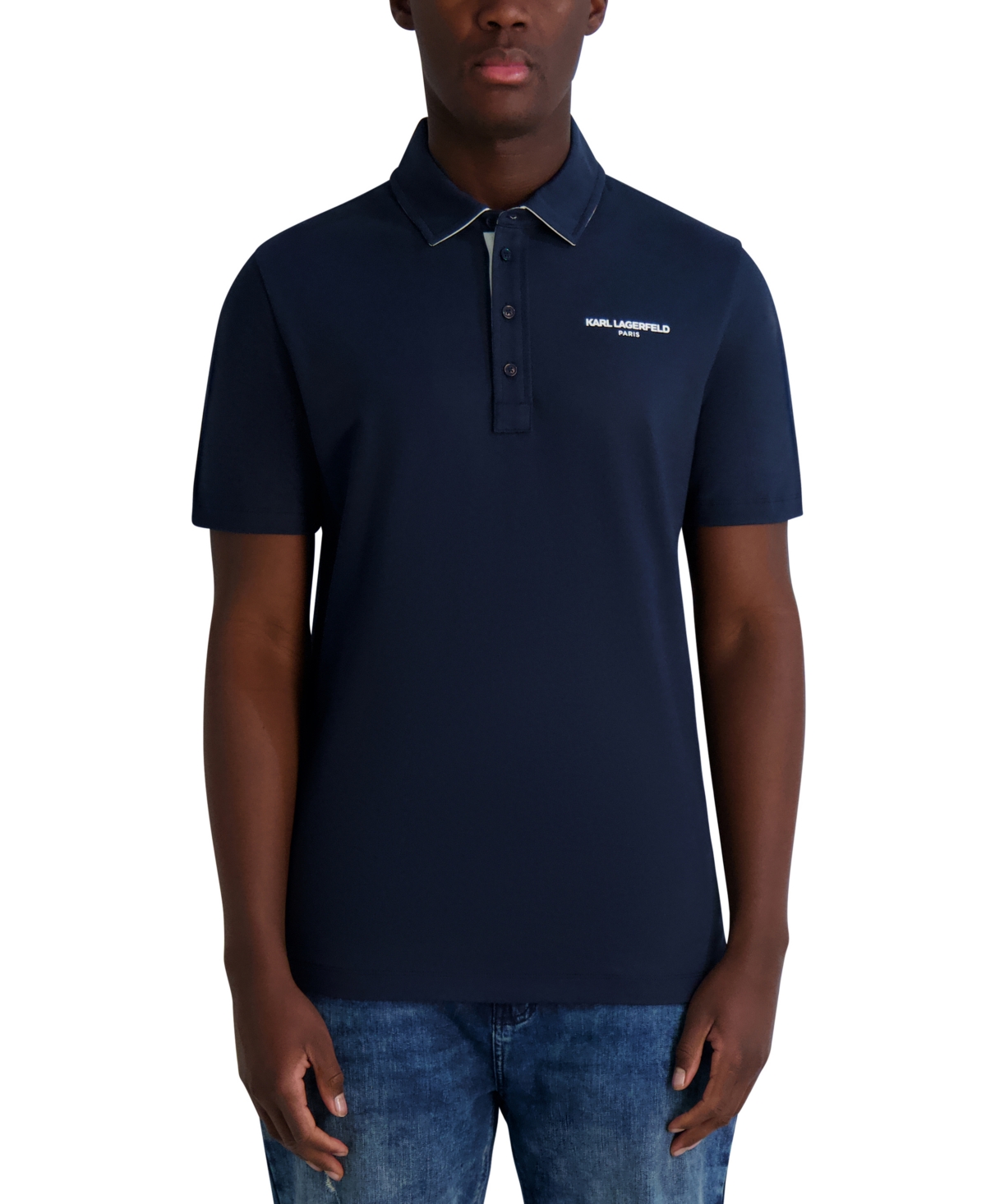 Karl Lagerfeld Men's Logo Polo Shirt