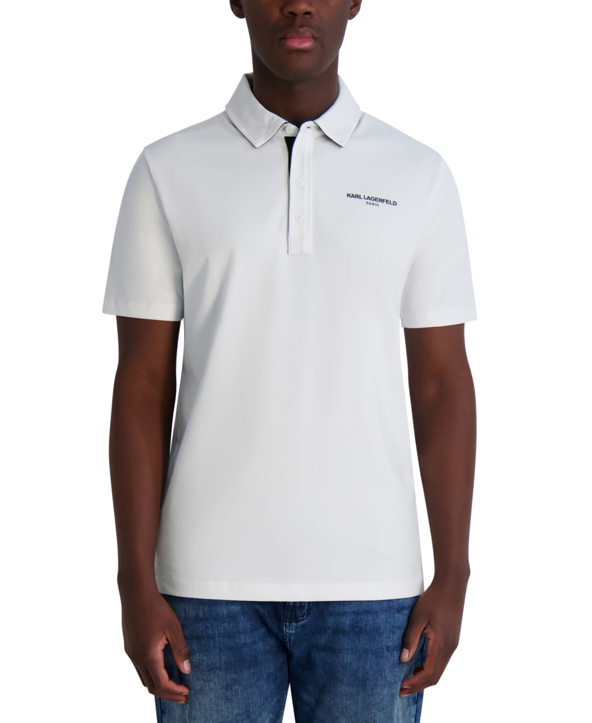 Karl Lagerfeld Men's Logo Polo Shirt