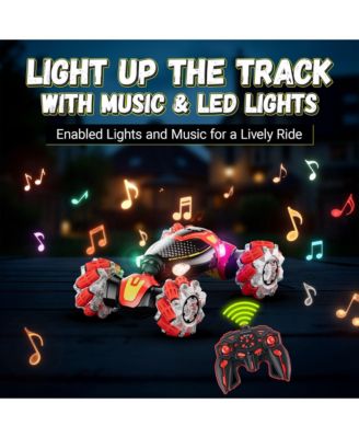 Cobra Speed Crawler RC Stunt Car, 4WD, LED Lights, Music, 360 Spins, Ages 8+