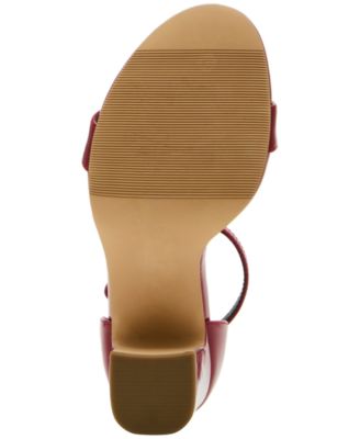 Sasha Two-Piece Block-Heel Dress Sandals