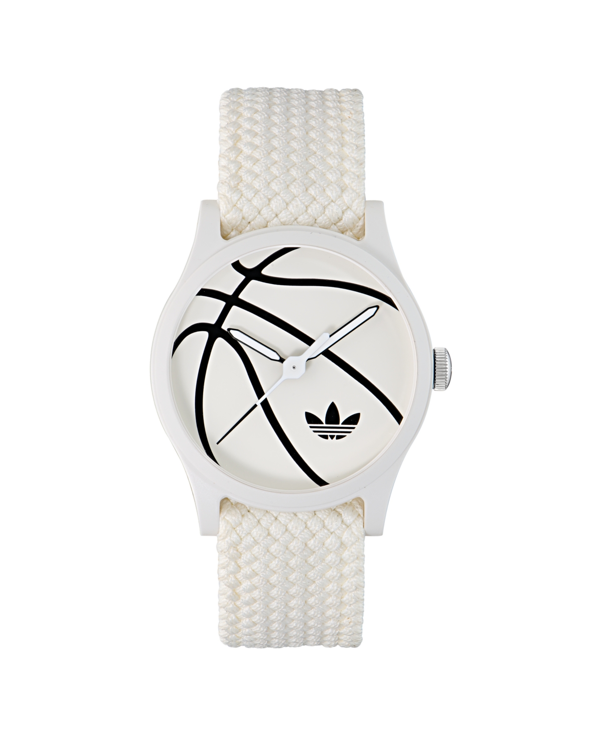 Adidas Originals Unisex Analog White Nylon Watch, 39mm