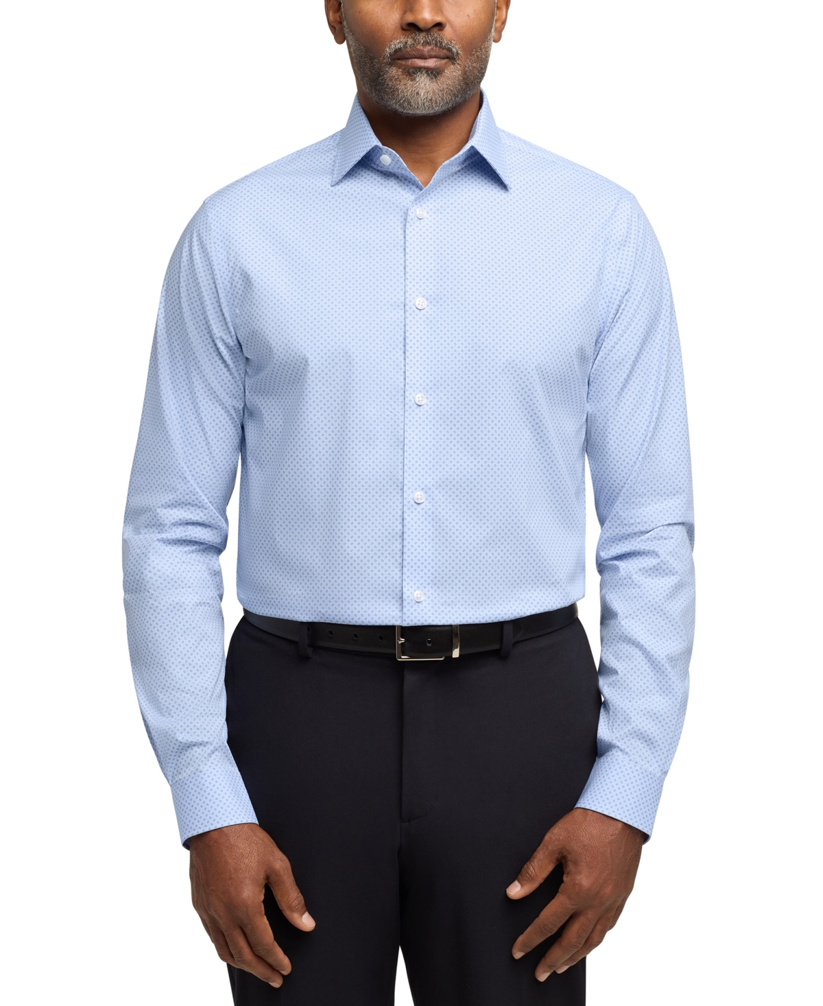 Michael Kors Men's Regular Fit Airsoft Non-iron Performance Dress Shirt