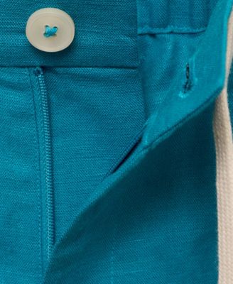 Men's Linen Bermuda Drawstring Shorts