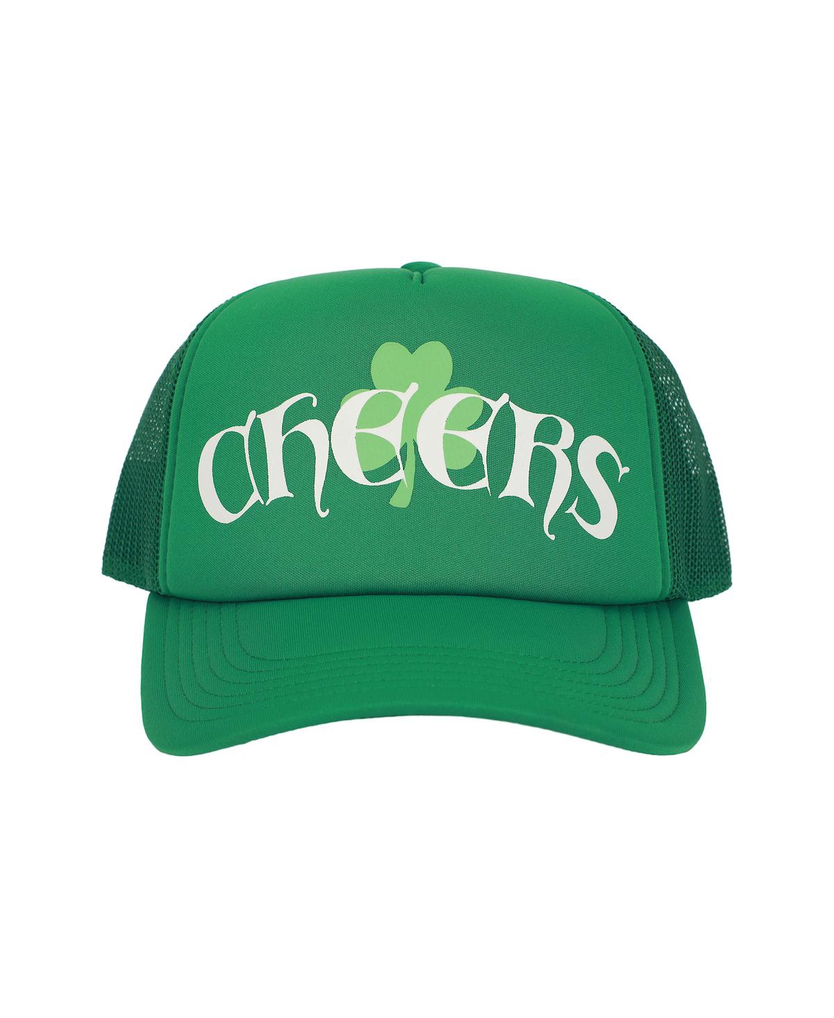 Men's St. Patrick's Day Cheers Green Trucker Hat - Green