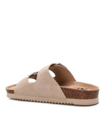 Women's Suede Slip on Sandals By XTI