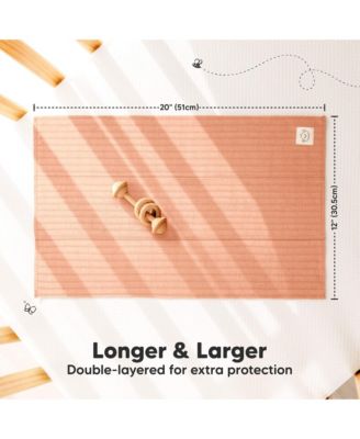 6pk Shea Baby Burp Cloths, Cotton Burping Cloths for Babies, Boys, Girls, Soft & Absorbent Spit Up Rag