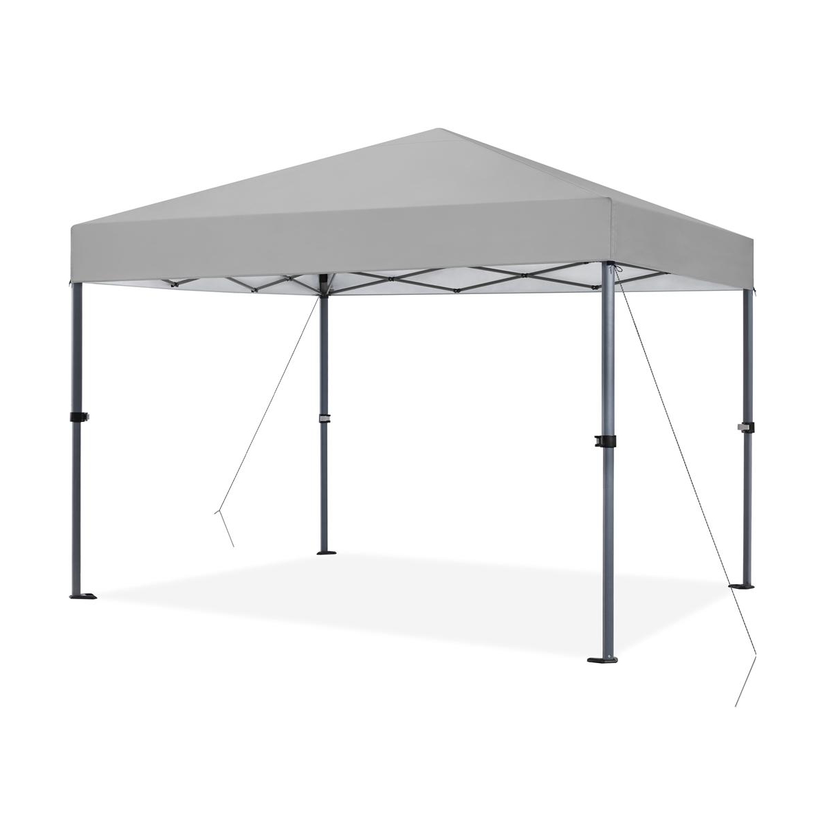 10x10FT Pop-up Canopy with One-Push-To-Lock Setup Mechanism, Beige - Beige