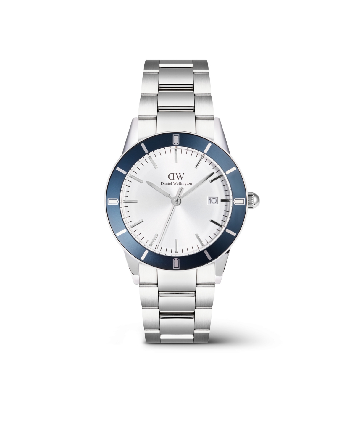 Men's Analog Silver Tone Stainless-Steel Watch, 40mm - Silver-tone