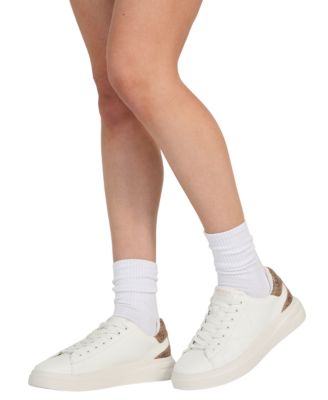 Women's Elbina Contrast Heel Lace-Up Sneakers