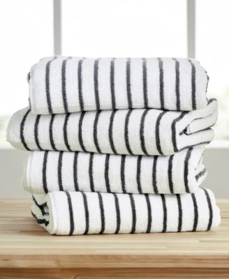 Cabana Stripe Cotton Beach Towels Set,  30" x 70"