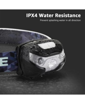 LED Headlamp Rechargeable 2 Packs,5 Modes for Camping Hiking Gear Essentials,Waterproof Headlight Flashlight with Red Light, USB Cable Included