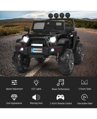 12V Kids Ride On Truck with Remote Control and Double Magnetic Door