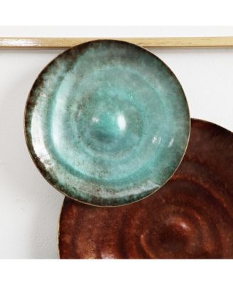 2-Piece Multi-Color Gems Abstract Metal Wall Decor Set