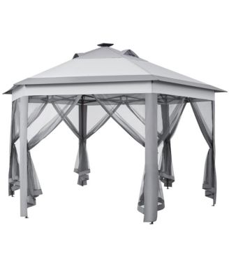 13×13ft Hexagonal Pop-Up Gazebo Tent