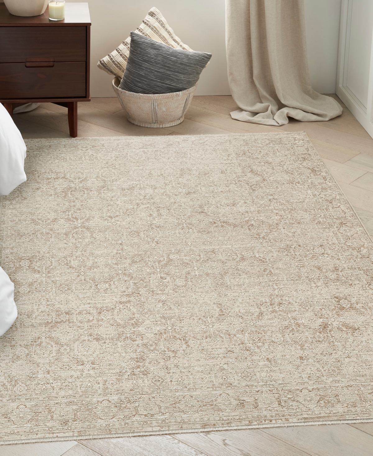 Nourison Home Shadows Shw04 3'11"x5'11" Area Rug In Neutral