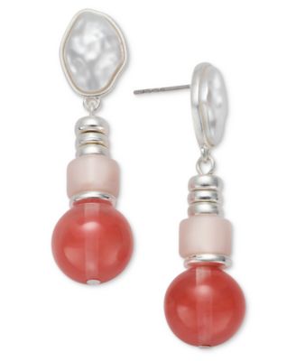 Style & Co - Imitation Pearl & Bead Drop Earrings