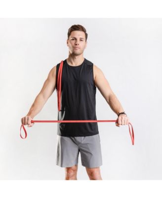 100% Latex-Free Organic Rubber Power Resistance Bands - 20lbs (Pair of 2)