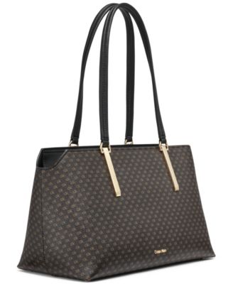 Lori Mini Signature Top Zipper Tote Bag