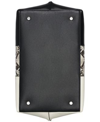 Granite Convertible Pieced Snake Satchel