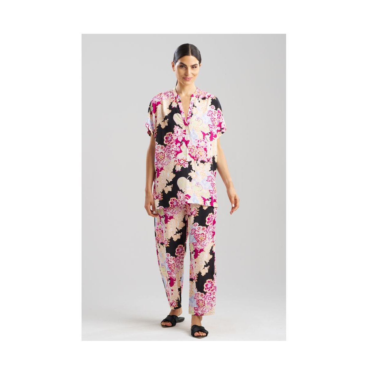 Women's Geisha Garden Pj Set - Black