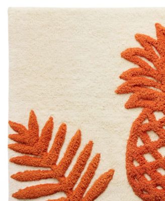 Batik Pineapple Cotton Tufted Bath Rug, 20" x 30"