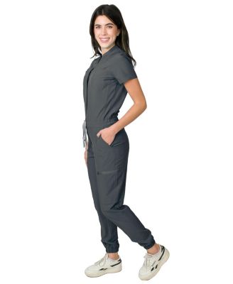 Women's Scrubs Jumpsuit with 8 Pockets