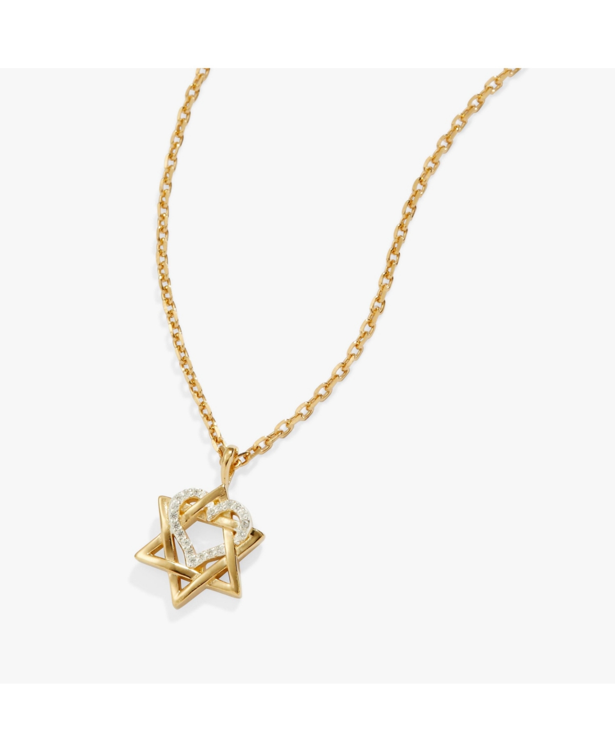 Star Of David Heart Necklace