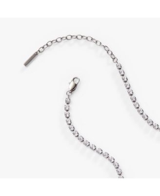 Crystal Tennis Chain Adjustable Necklace
