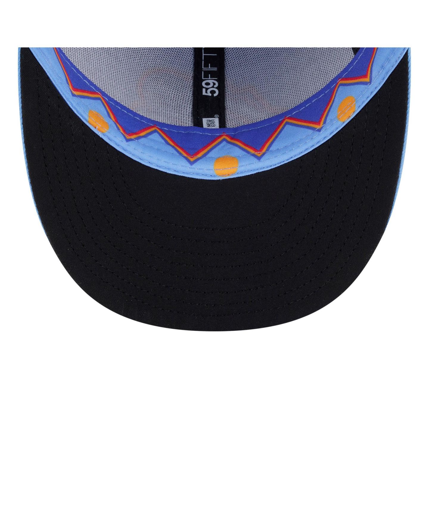 Мужская кепка New Era Light Blue Colorado Rockies 2025 City Connect Low Profile 59FIFTY Fitted Hat — фото 5