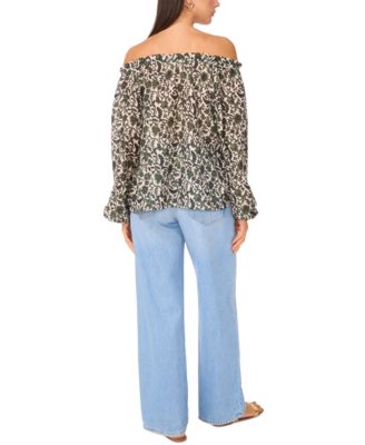 Women's Off-The-Shoulder Long-Sleeve Top