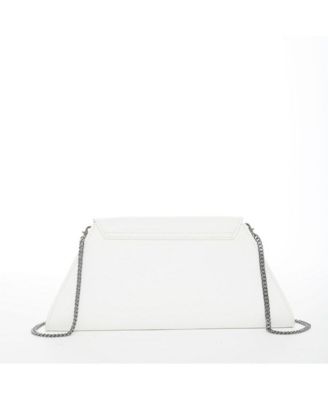 White Purse Leather Clutch Bag Crossbody Evening Purse Unique Women's Handbag