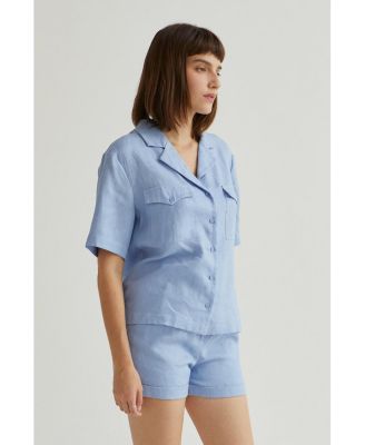 Women's Clara Linen Button Up Tp