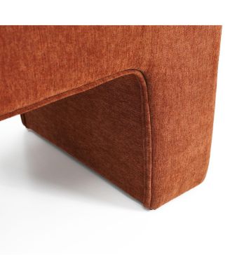 47" Velvet Upholstered Waterfall Bench, Modern Bed Bench for Living Room or Entryway