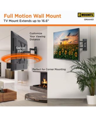 Full Motion TV Wall Mount for TVs 23" - 60" Up to 88 lbs