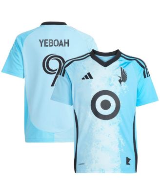 adidas - Big Boys and Girls Kelvin Yeboah Blue Minnesota United FC 2025 CONVERGENCE Replica Player Jersey