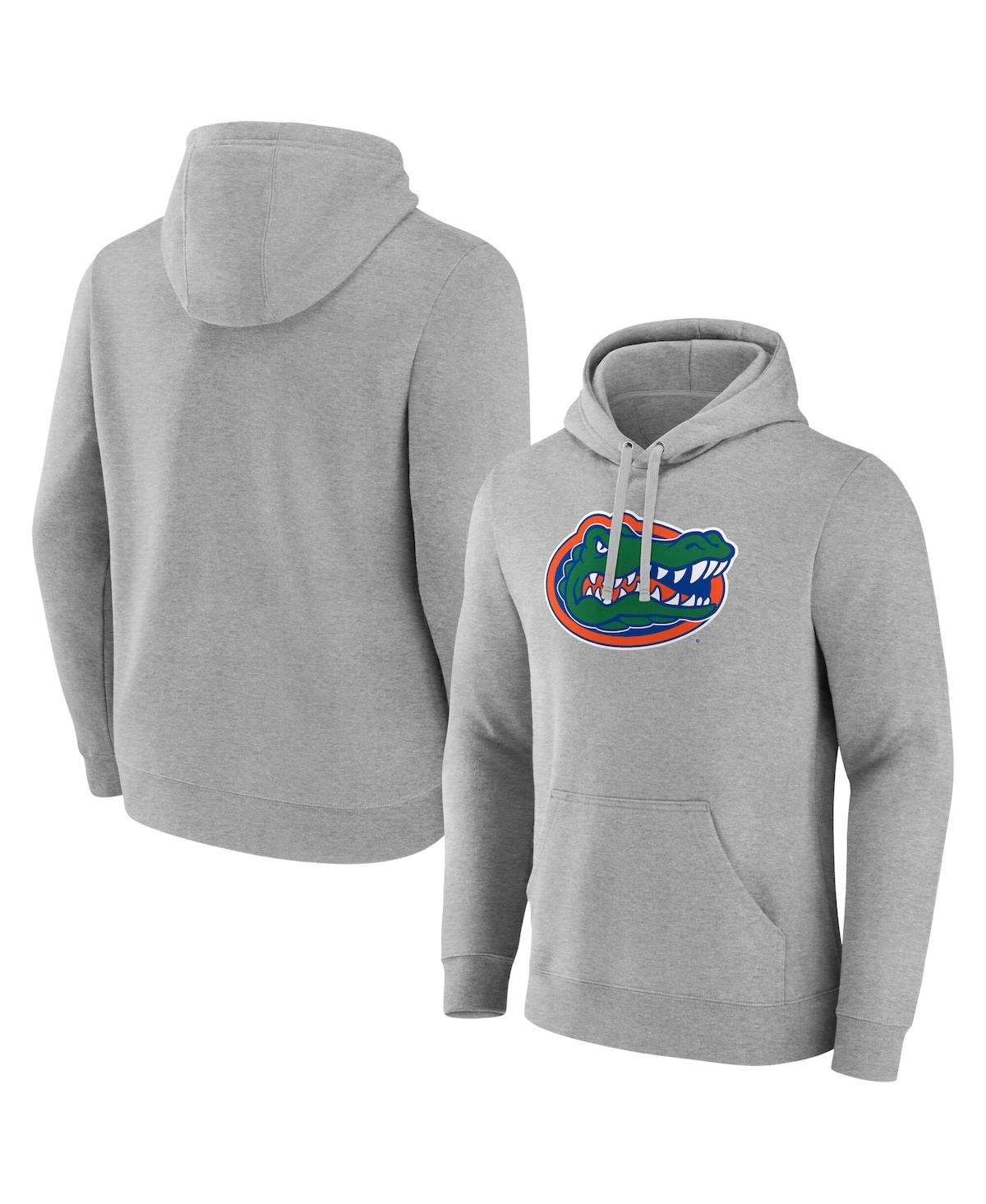 Fanatics Men's Heather Gray Florida Gators Primary Logo Pullover Hoodie