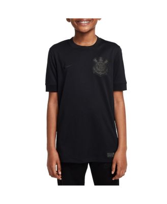 Nike - Big Boys and Girls Black Corinthians 2024/25 Away Replica Jersey