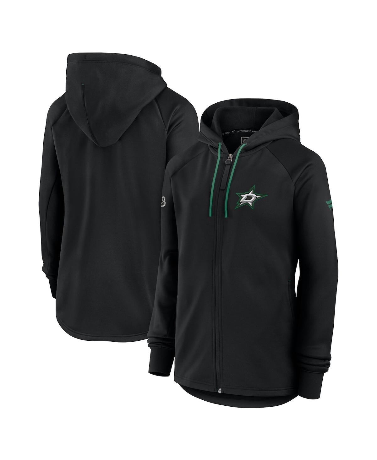 Fanatics Women's Black Dallas Stars Authentic Pro Rink Fleece Full-zip Jacket