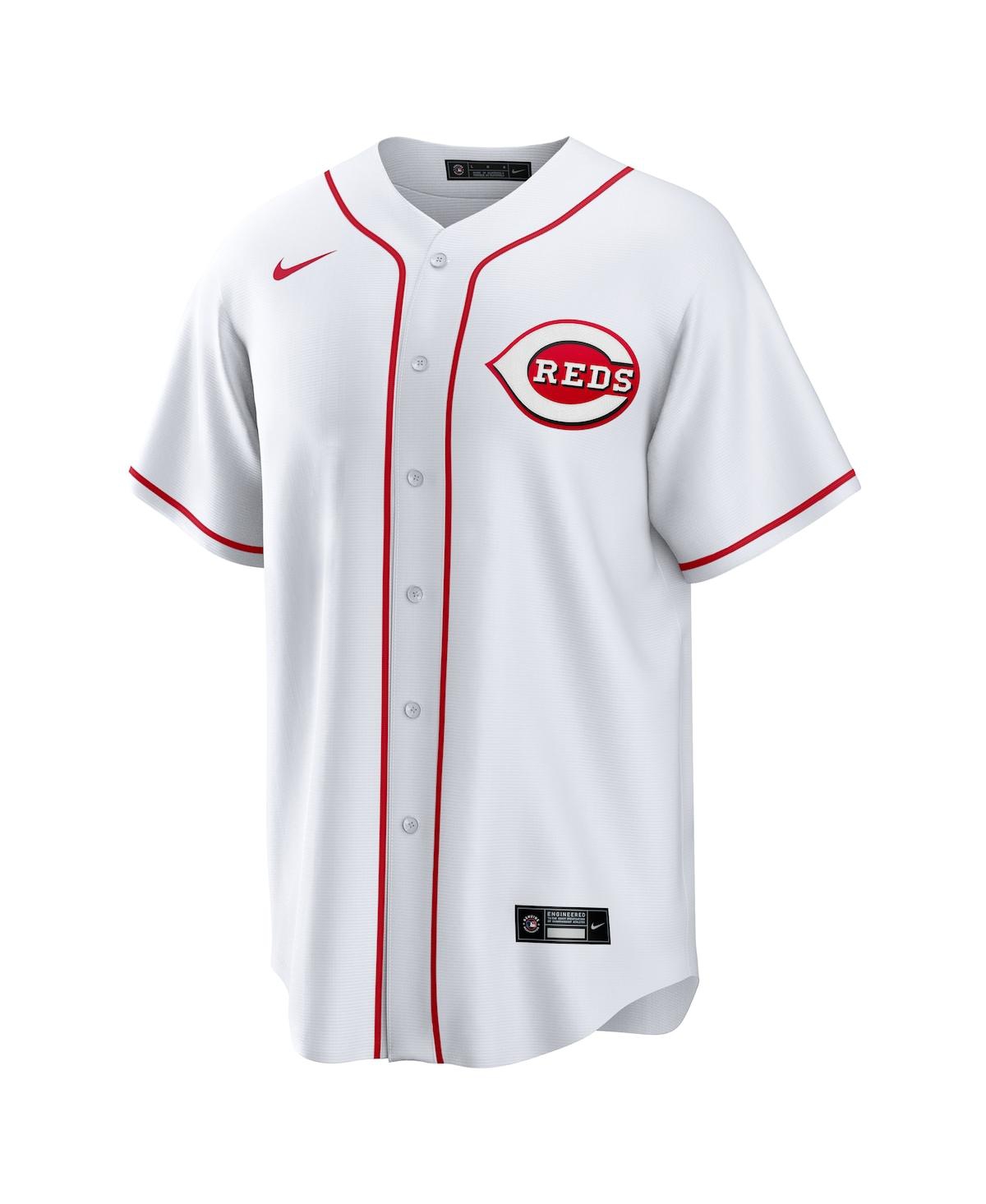 Nike Men's Tj Friedl White Cincinnati Reds Home Replica Jersey