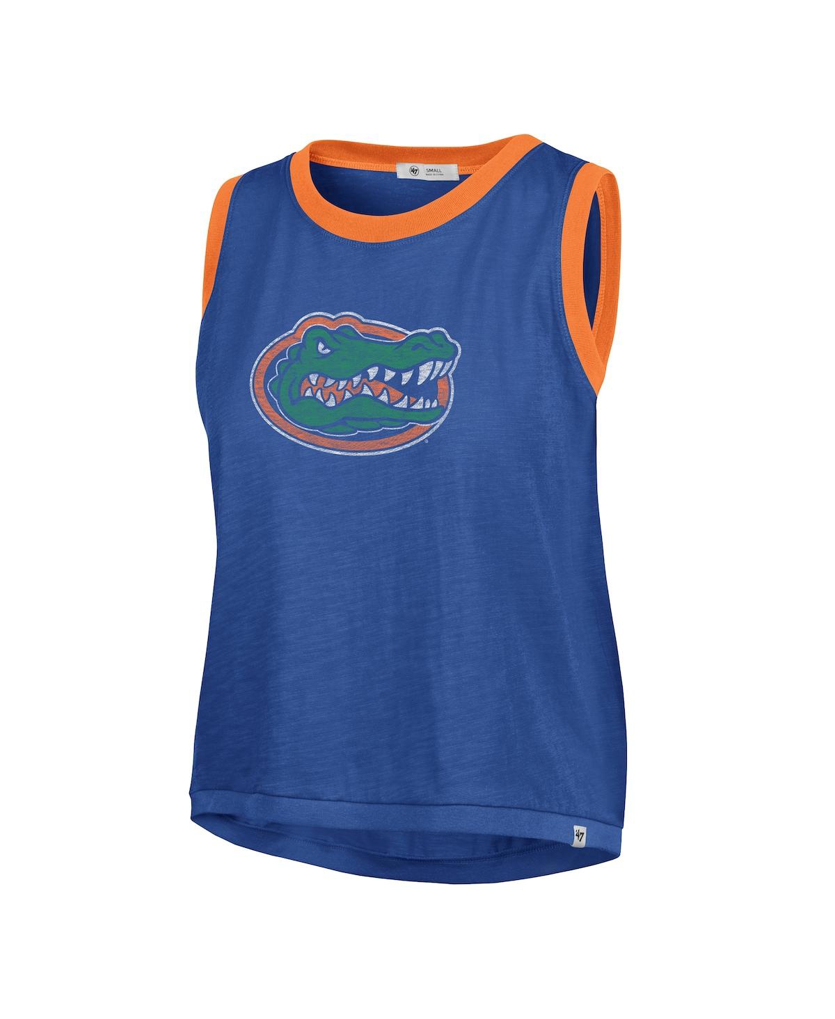 47 BRAND WOMEN'S ROYAL FLORIDA GATORS PREMIER RINGER TANK TOP 
