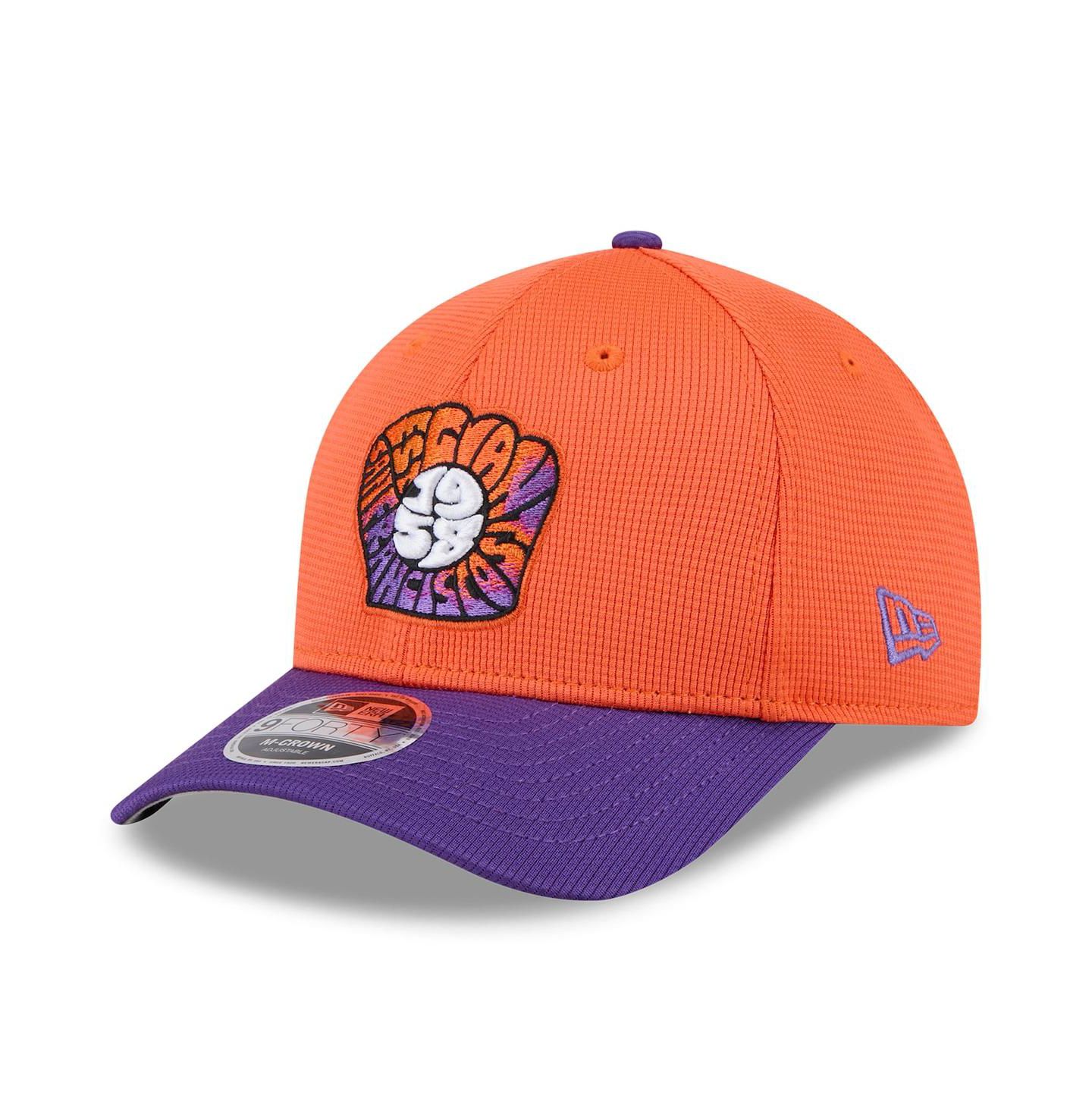 Мужская кепка New Era Orange/Purple San Francisco Giants 2025 City Connect Batting Practice 9FORTY Adjustable Hat — фото 1