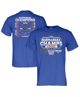 Blue 84 - Men's Royal Florida Gators 2025 NCAA Men's Basketball National Champions Bracket T-Shirt