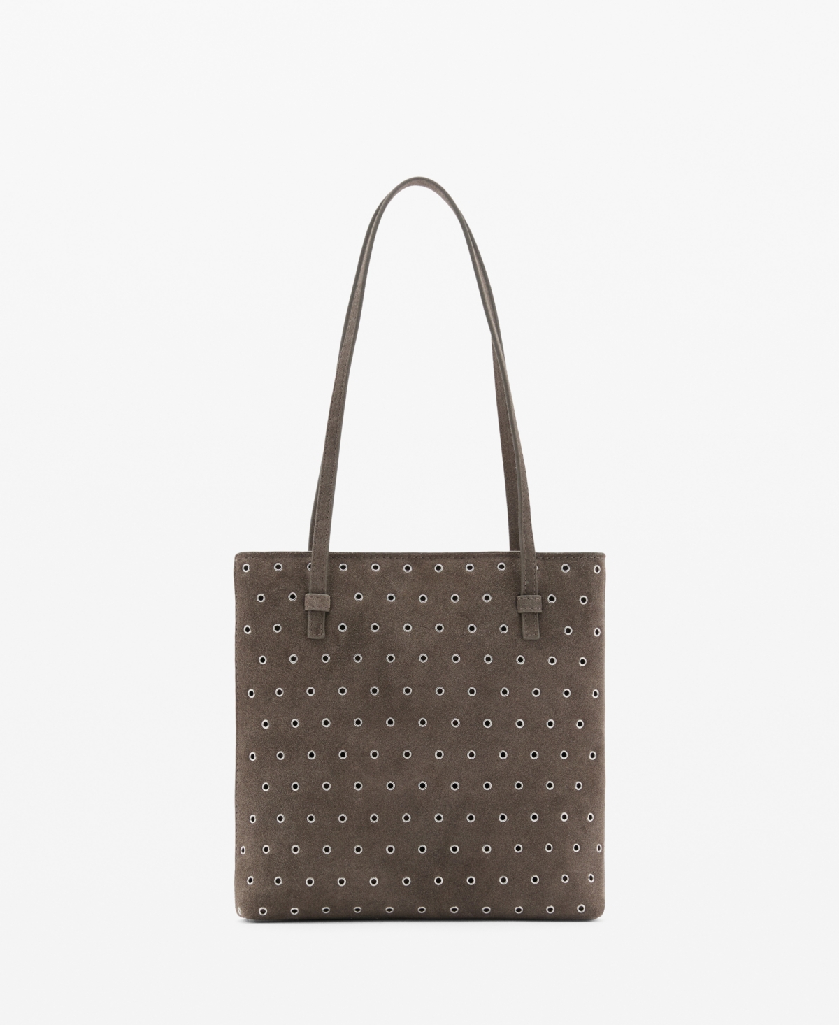 Mango Women's Die-cut Leather Shopper Bag