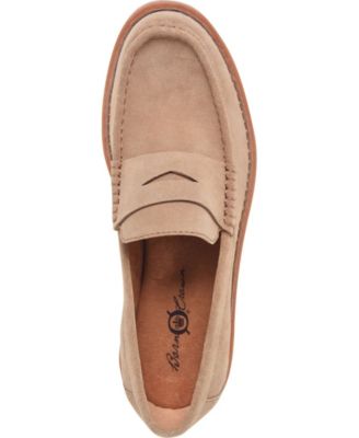 Men's Langley Suede Leather Slip On Penny Loafers