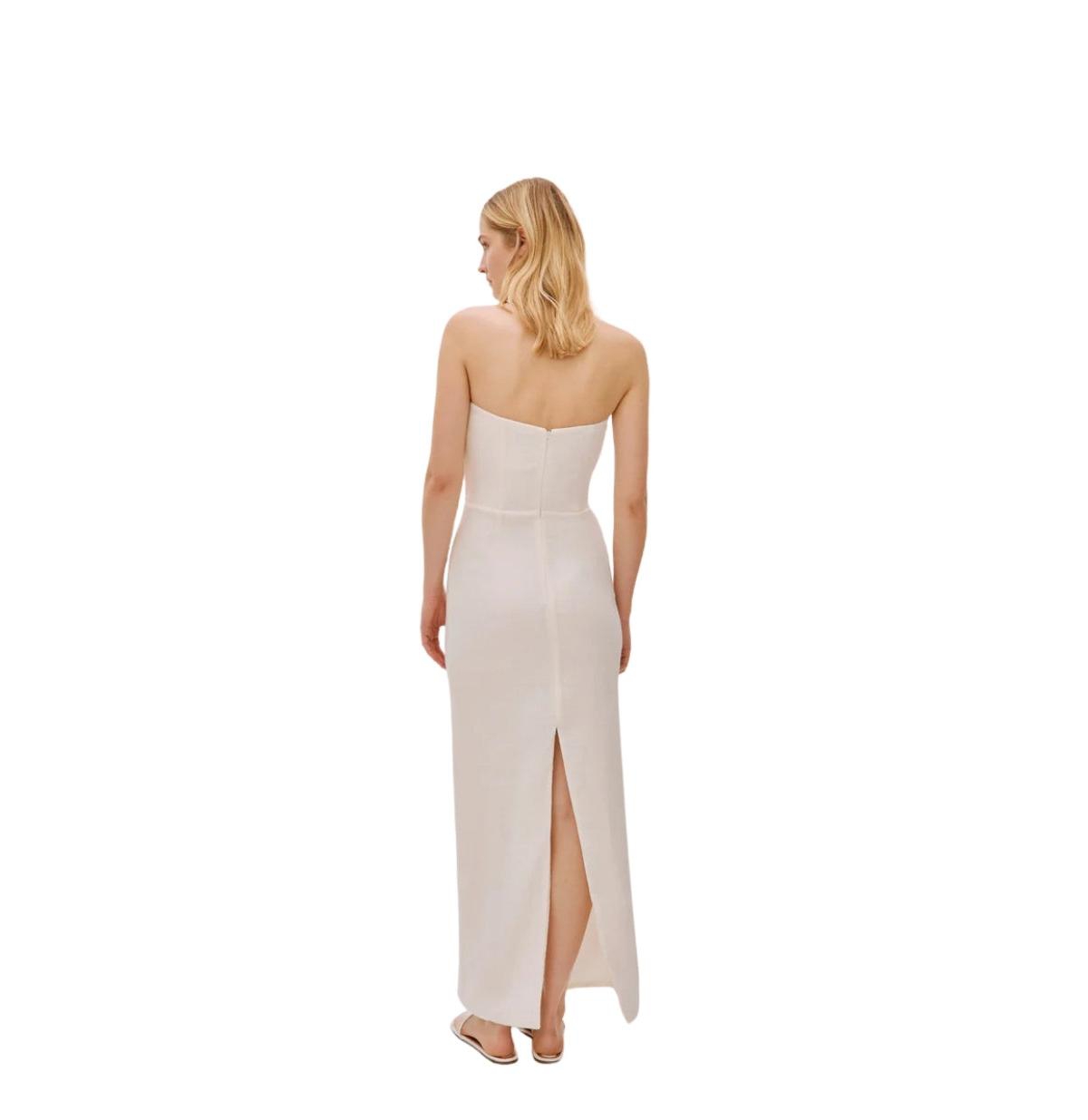 Labeca London Women Alaia Linen Twist Maxi Dress