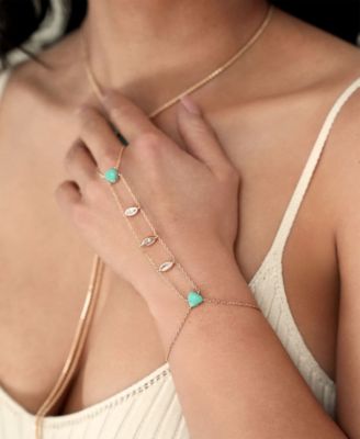 Turquoise Solstice Chain Bracelet