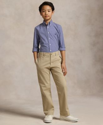Big Boys Gingham Cotton Poplin Shirt
