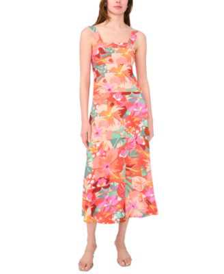 MSK - Petite Floral-Print Maxi Dress