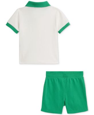 Baby Boys Jersey Polo Shirt & Shorts Set