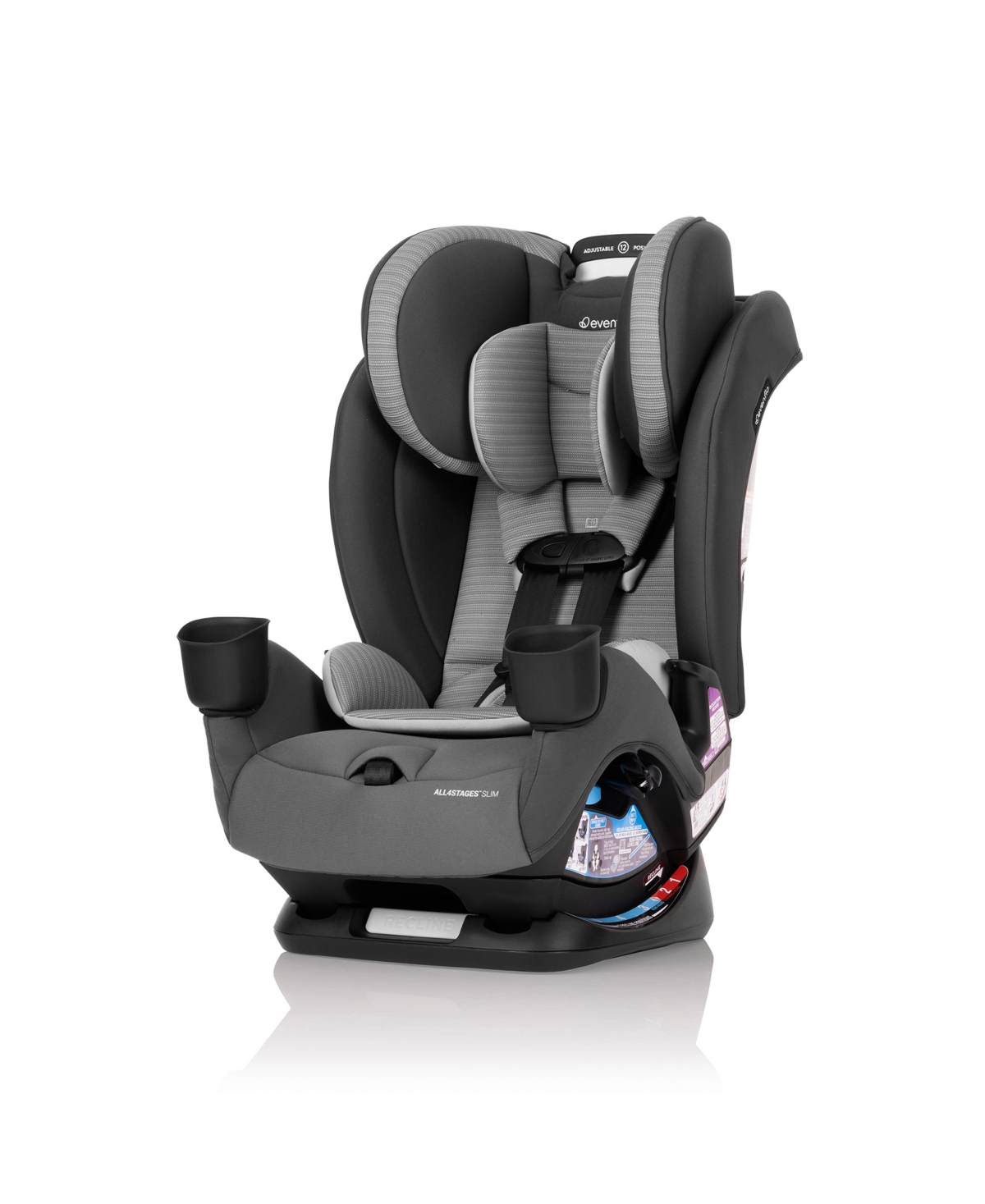 Evenflo Baby All 4 Stages Slim 4 In 1 Convertible Car Seat In Gray